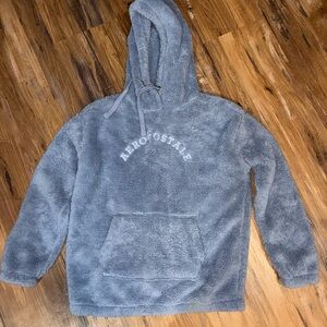 Aeropostale Women's Plush Gray Hoodie